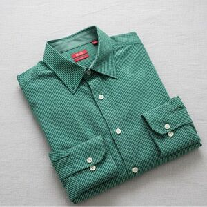 Izod Green Men’s Casual Button Down Shirt